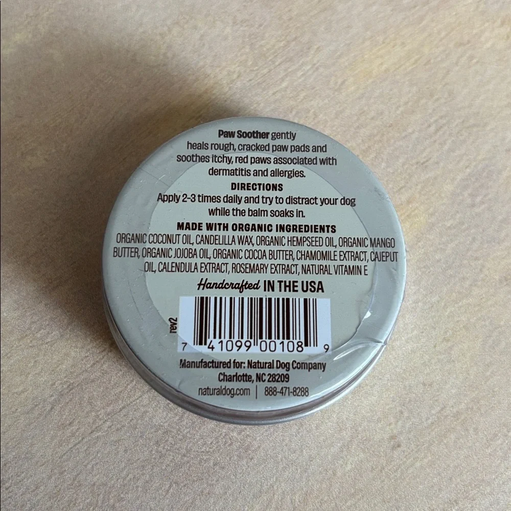 Natural Dog Company Paw Soother - Brown and Gray